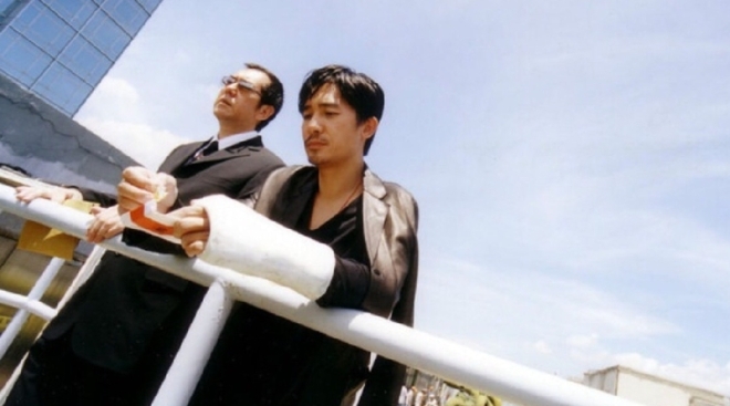 Tony Leung Chiu-Wai and Anthony Wong in "Infernal Affairs" (2002)