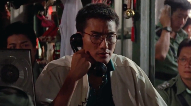 Tony Leung Ka-Fai as Captain Chan in "People's Hero" (1987)