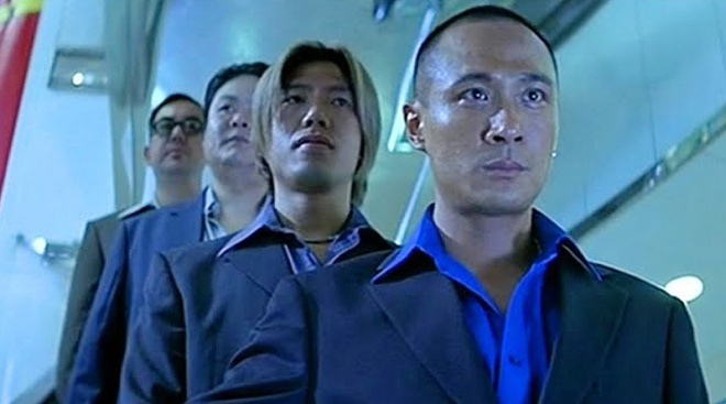 Francis Ng, Roy Cheung, Lam Suet and Anthony Wong in "The Mission" (1999)